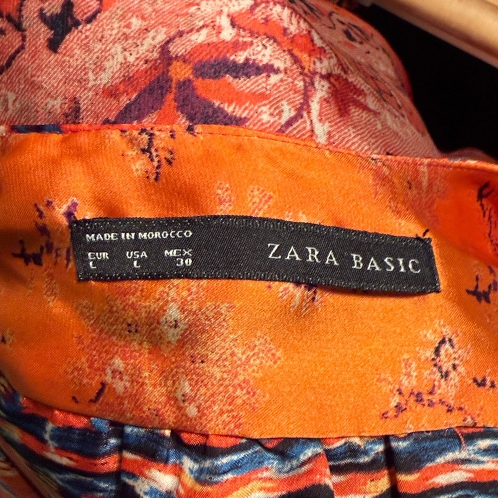 Zara Basic Multicolour Knee Length Sheath Dress Women Large - Picture 12 of 12